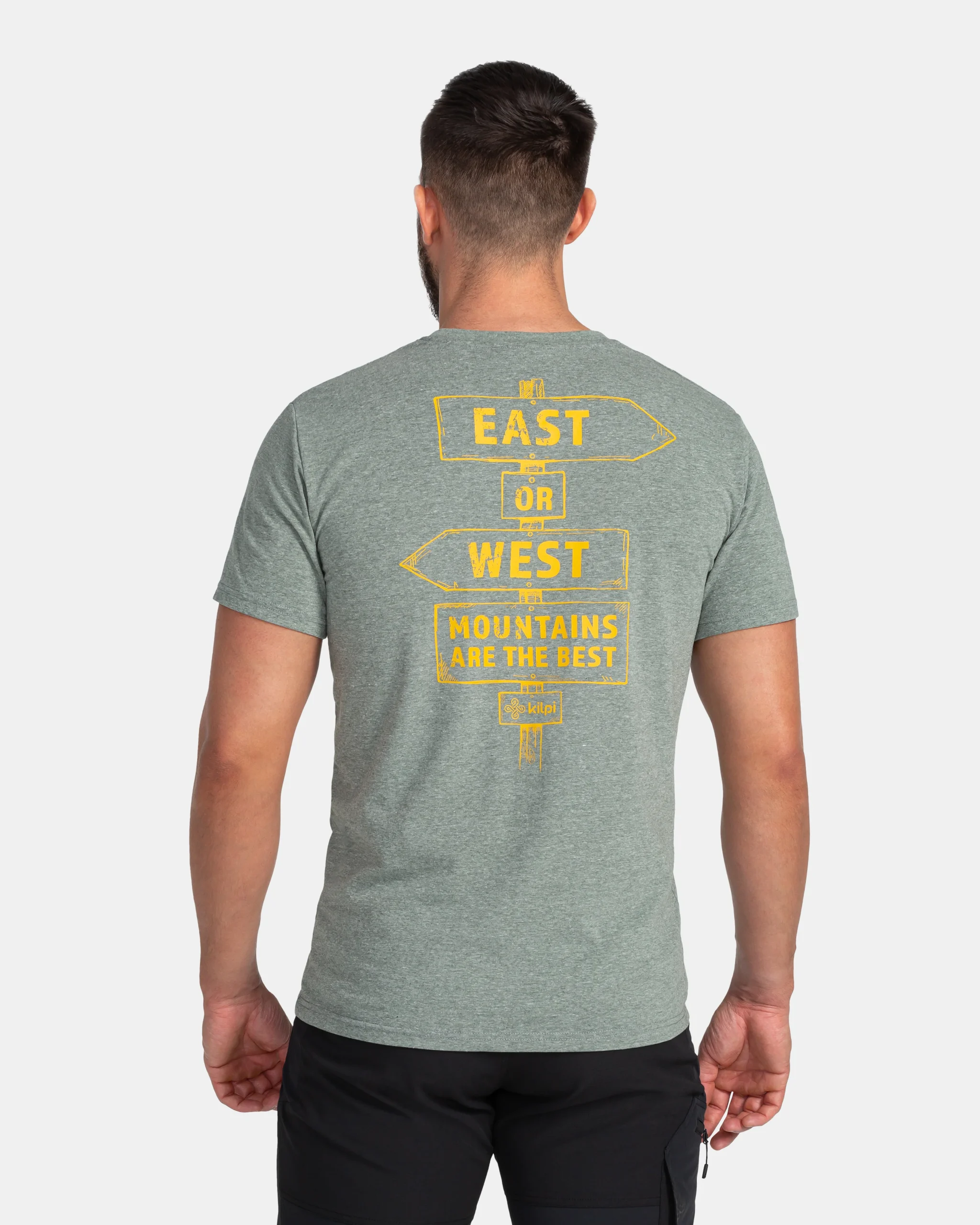 Heren katoenen t-shirt Kilpi BANDE-M - Afbeelding 3