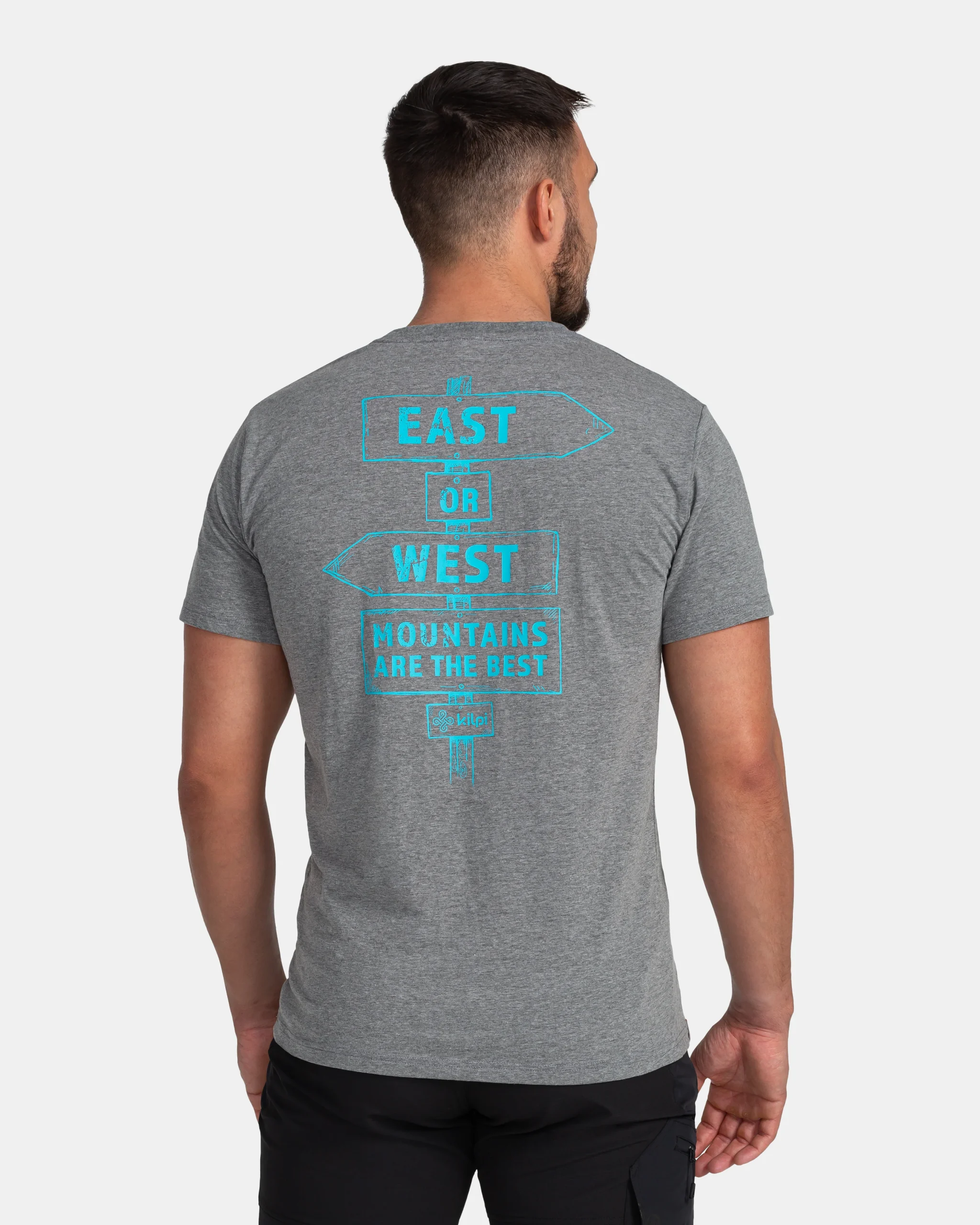 Heren katoenen t-shirt Kilpi BANDE-M - Afbeelding 5