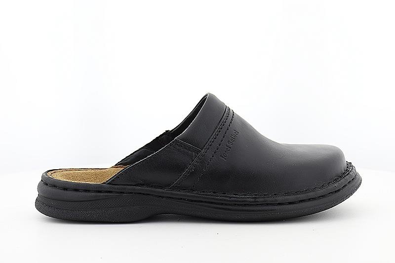 Josef Seibel Max Heren Muilen – Zwart Leer – Wijdte H – 10663