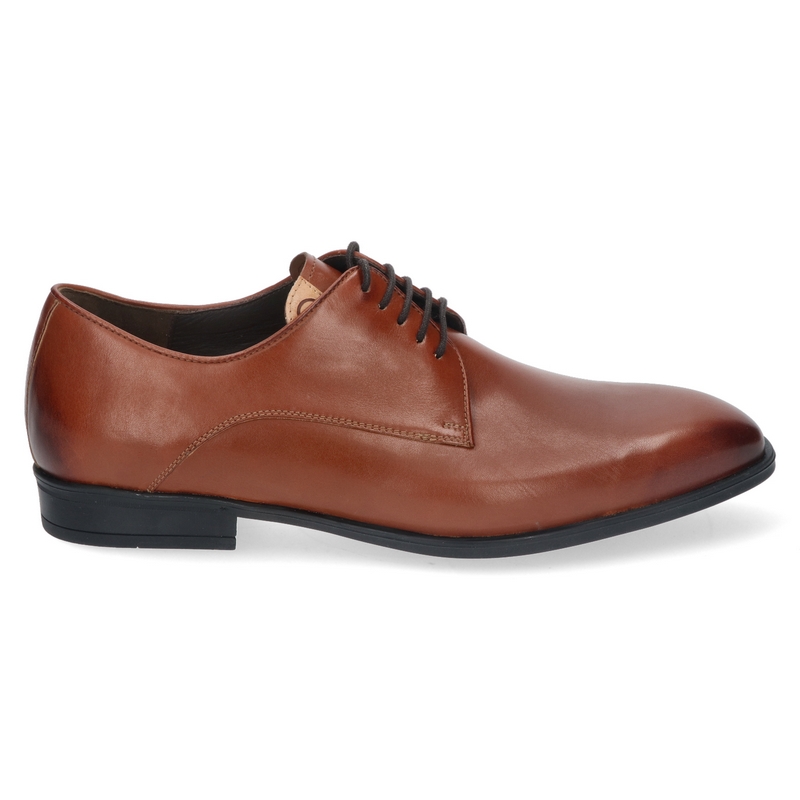 Gijs 2141 Cognac Leren Veterschoenen – Wijdte K – Heren