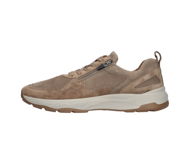 Waldläufer H-Tom Heren Sneaker Taupe – Suéde – Wijdte H