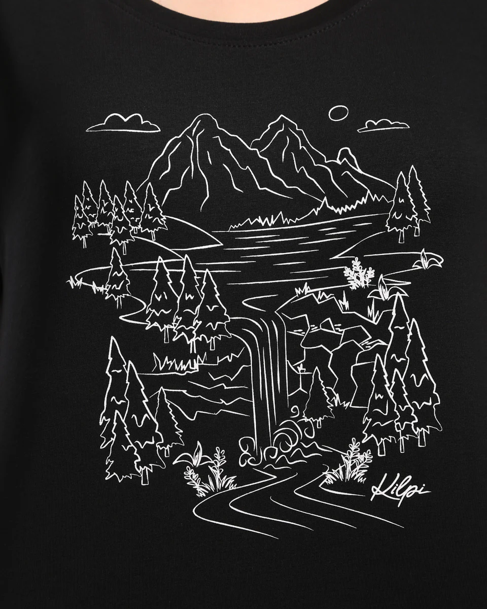 Katoenen dames-T-shirt Kilpi ROANE-W - Afbeelding 4