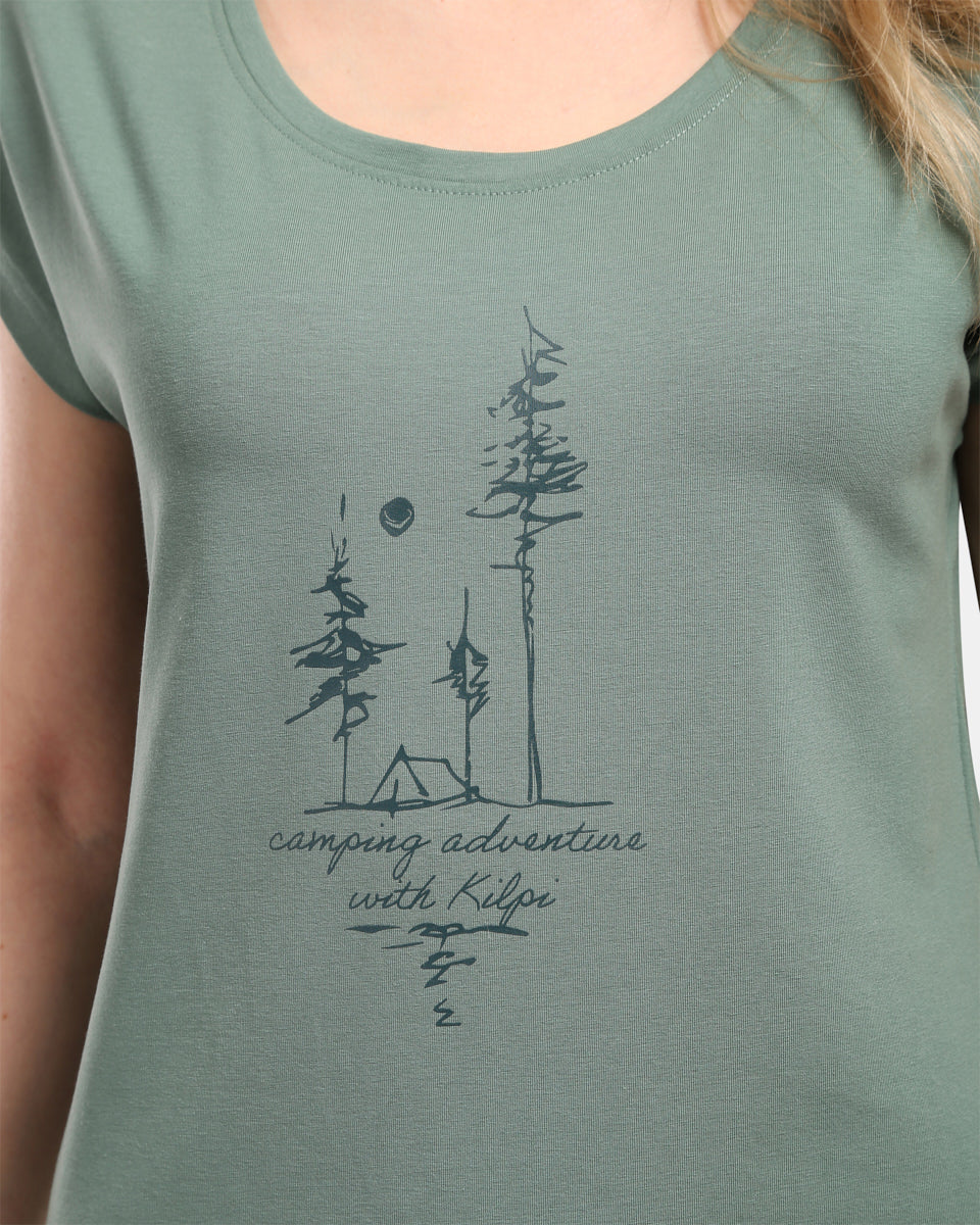 Katoenen dames-T-shirt Kilpi ROANE-W - Afbeelding 7