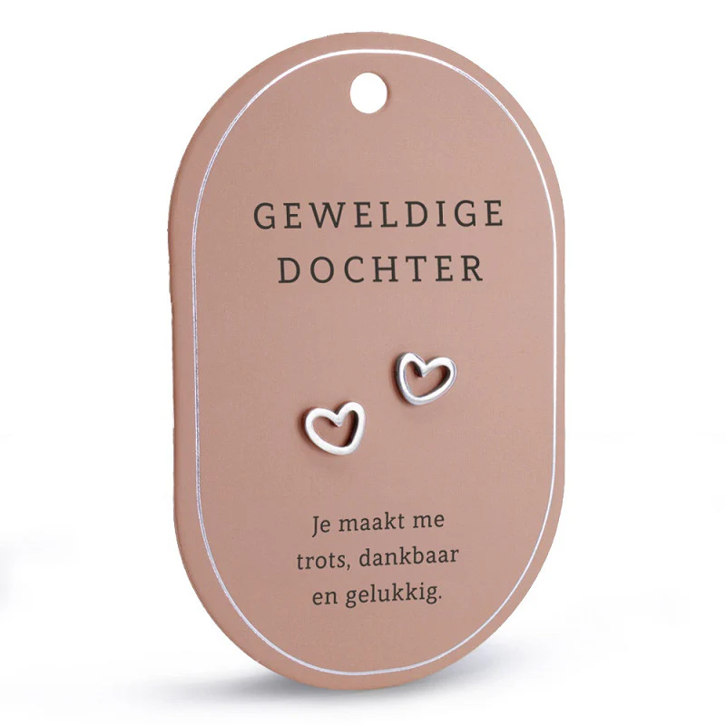 Oorbellen met een boodschap: Geweldige dochter