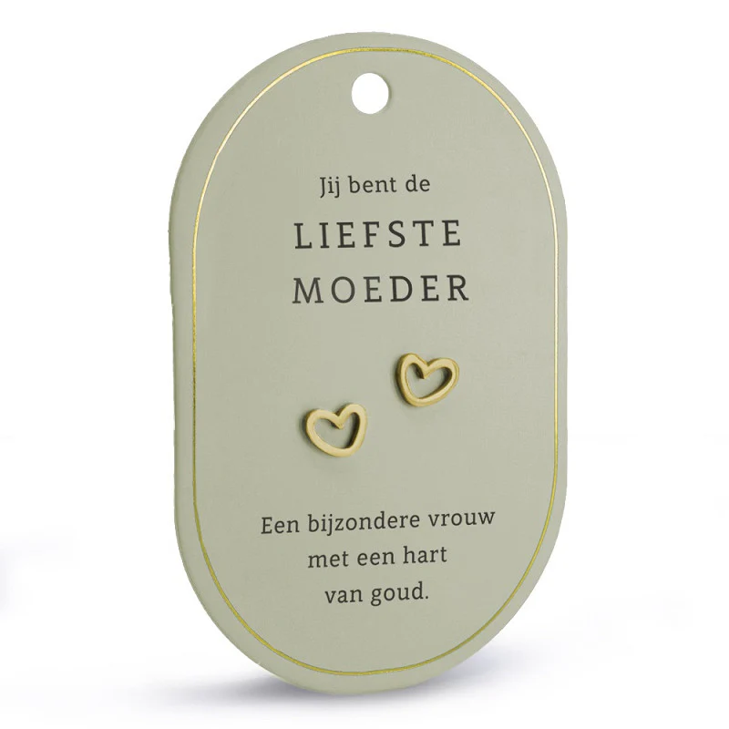 Oorbellen met een boodschap: Jij bent de liefste moeder