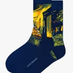 Sokken: Caféterras bij nacht mt 41-46