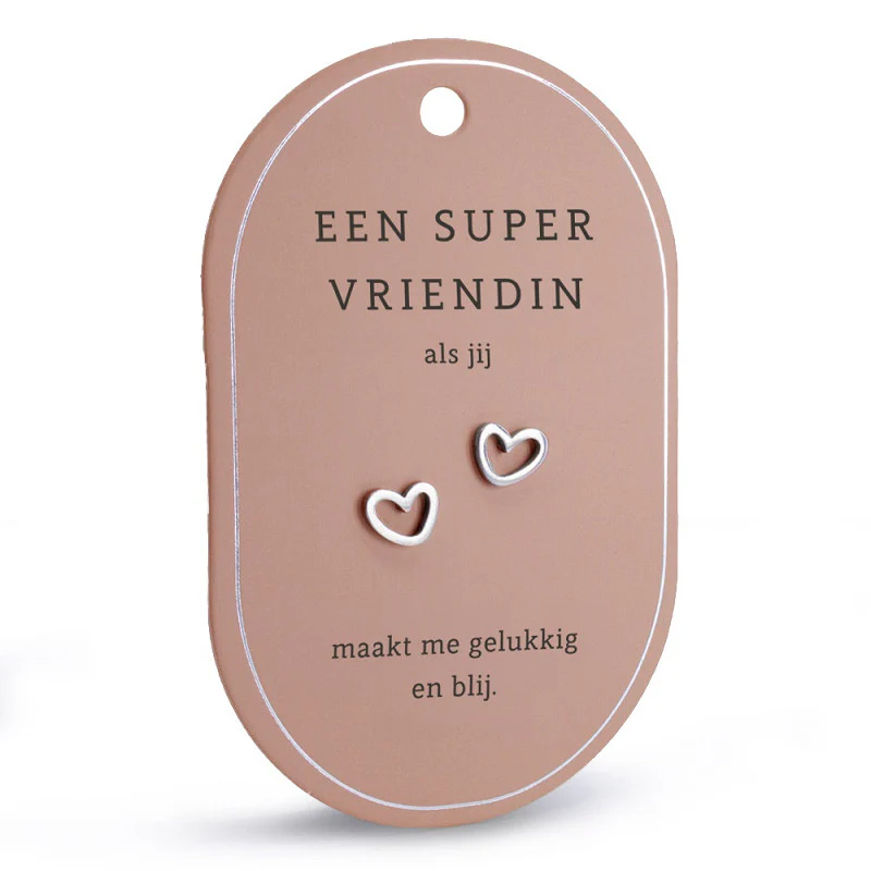 Oorbellen met een boodschap: Een supervriendin als jij